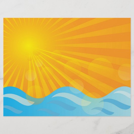 Hot Summer Background Flyer (Voorkant)