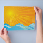 Hot Summer Background Flyer (Hand)