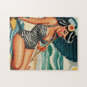 Hot Summer Beach Pin-up Legpuzzel (Horizontaal)