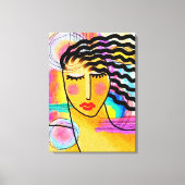 Hot Summer Day Abstract digitaal schilderen Canvas Afdruk (Voorkant)