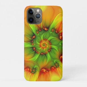 Hot Summer Green Oranje Abstract Colorful Fractal Case-Mate iPhone Case