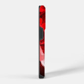'Hot Summer Night' Rode Abstracte Bloem en Harten iPhone Hoesje (Rechterkant)