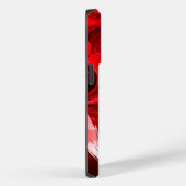'Hot Summer Night' Rode Abstracte bloemen en harte Case-Mate iPhone Case (Achterkant / Rechts)