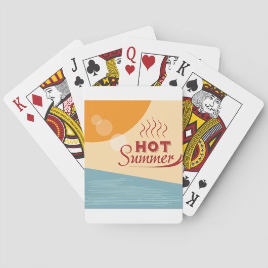 Hot Summer Pokerkaarten (Achterkant)