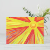 Hot Sun Rays Kaart (Staand voorkant)