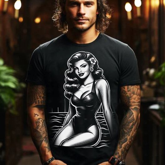 Hot Swimsuit Pin-up T-shirt