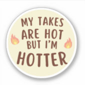 Hot-take-sticker Sticker (Voorkant)