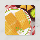 Hot Tamales Vierkante Visitekaartje (Voorkant)