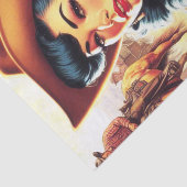 Hot Tattoo Cowgirl Tissuepapier (Detail)