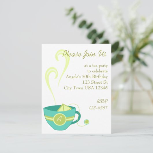 Hot Tea Kaart (Staand voorkant)