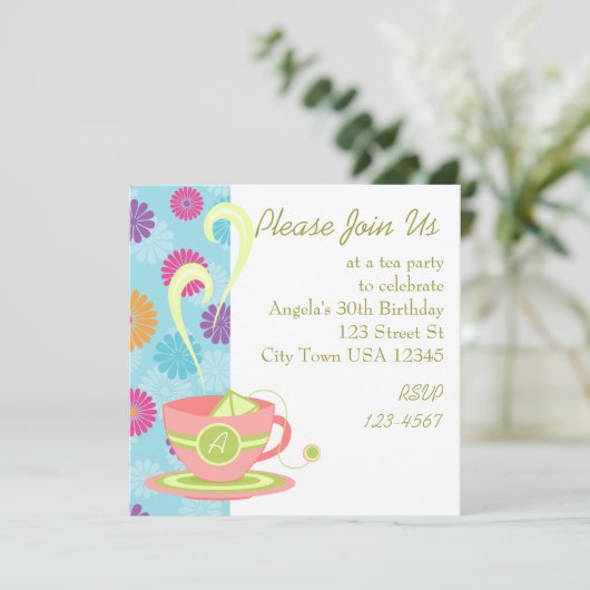 Hot Tea Kaart (Staand voorkant)