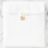 Hot Tea Ronde Sticker (Tas)