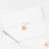 Hot Tea Ronde Sticker (Envelop)