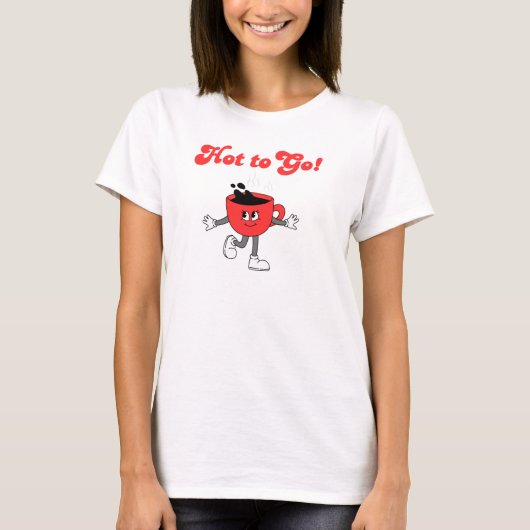 Hot to go, koffie, espresso t-shirt (Voorkant)