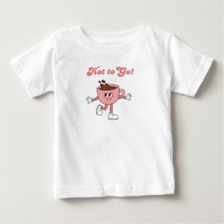Hot to Go tshirt, retro stijl koffie