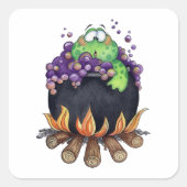Hot Toad Vierkante Sticker (Voorkant)