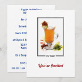 Hot Toddy Cocktail Marker Sketch Kaart (Voorkant / Achterkant)