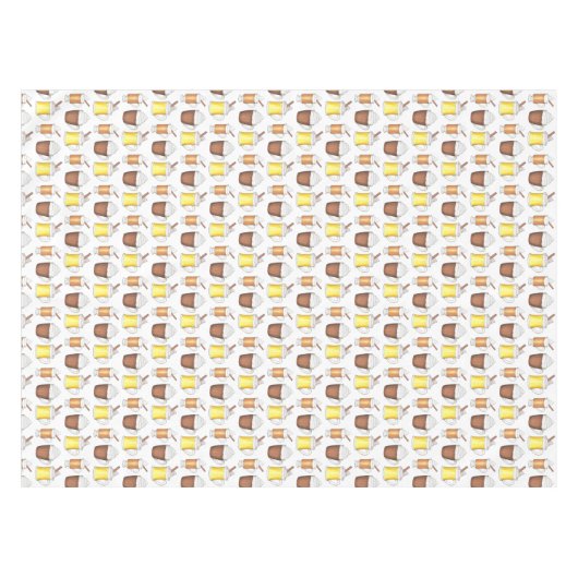 Hot Toddy Cocoa Eggnog Winter Holiday Kerstmis Tafelkleed (Voorkant (Horizontaal))