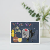 Hot Toddy Winter Cocktail Briefkaart (Staand voorkant)