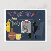 Hot Toddy Winter Cocktail Briefkaart (Voorkant)
