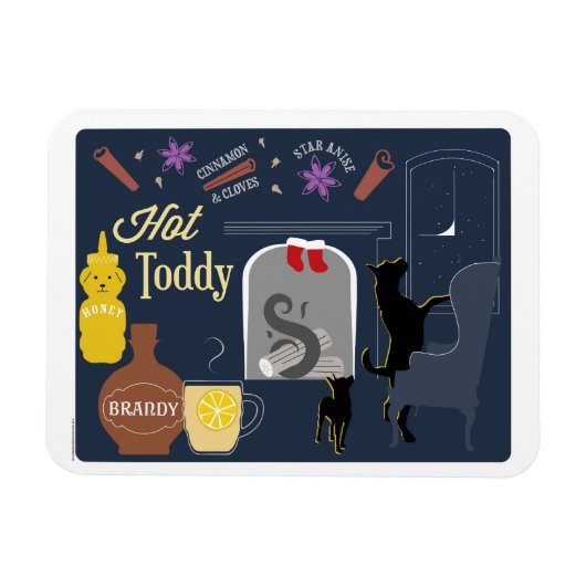 Hot Toddy Winter Cocktail Magneet (Horizontaal)
