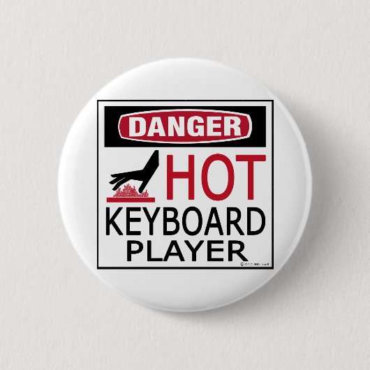 Hot-toetsenbordspeler Ronde Button 5,7 Cm (Voorkant)