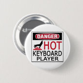 Hot-toetsenbordspeler Ronde Button 5,7 Cm (Voorkant /achterkant)