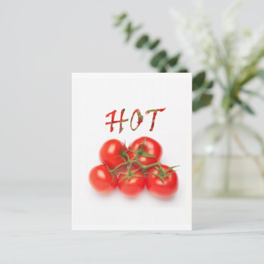 Hot Tomato Briefkaart (Staand voorkant)
