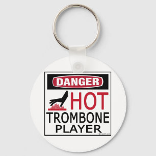 Hot Trombone-speler Sleutelhanger
