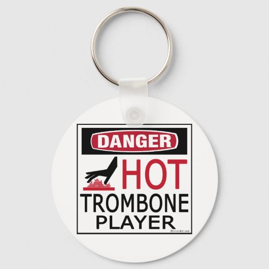 Hot Trombone-speler Sleutelhanger (Voorkant)