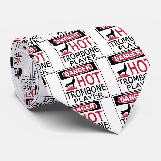 Hot Trombone-speler Stropdas (Opgerold)