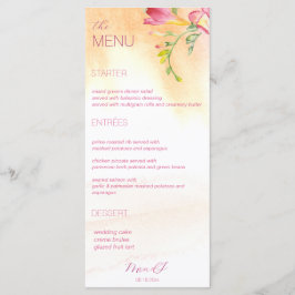 Hot Tropical Freesia Waterverf Menu