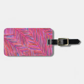 Hot Tropical Nights Roze Bagagelabel (Voorkant horizontaal)