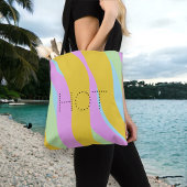 Hot Tropical Print Neon Pastel ©Cathy Thompson Tote Bag