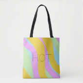Hot Tropical Print Neon Pastel ©Cathy Thompson Tote Bag (Voorkant)