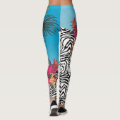 Hot Tropics Zebra Skin Leggings (Achterkant)