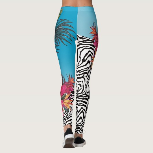 Hot Tropics Zebra Skin Leggings (Achterkant)