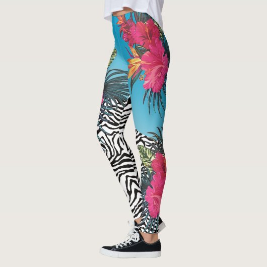 Hot Tropics Zebra Skin Leggings (Links)