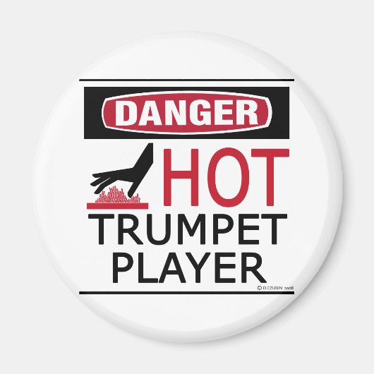Hot Trumpet-speler Magneet (Voorkant)
