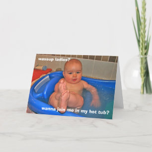 Hot-tub Baby Kaart
