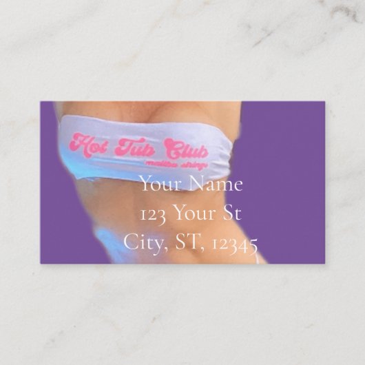 Hot Tub Club Thunder_Cove Visitekaartje (Voorkant)