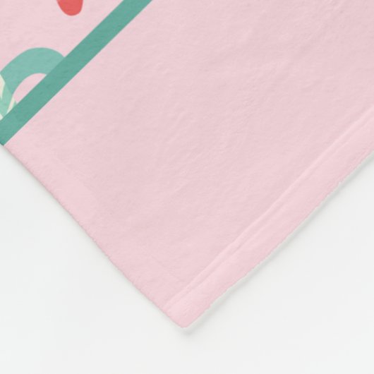 Hot Tub Gingerbrood Cute Pink Hot Cocoa Patroon Fleece Deken (Hoek)