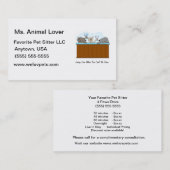 Hot Tub Honden Toasting Champagne Turquoise Visitekaartje (Voorkant / Achterkant)