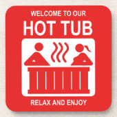 Hot-Tub Onderzetter Drinken (Voorkant)