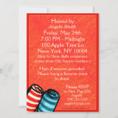 Hot Tub Party Funny Manatees off-Leash Art™ Red Kaart (Achterkant)