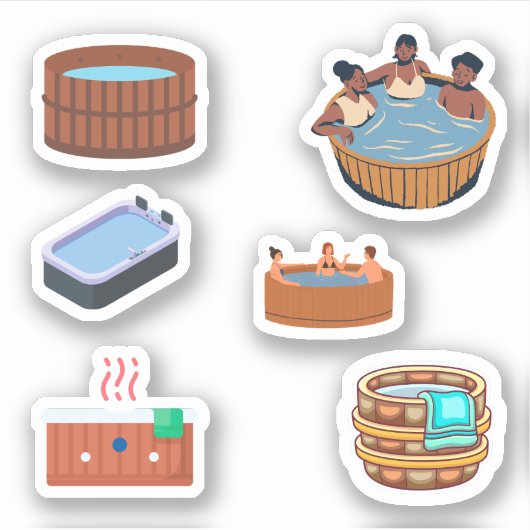 Hot Tub Stickers (Voorkant)
