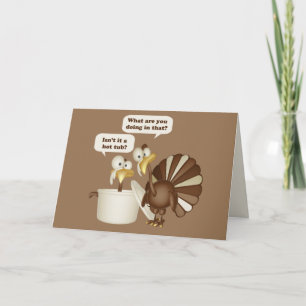 Hot Tub Turkije Feestdagen Kaart