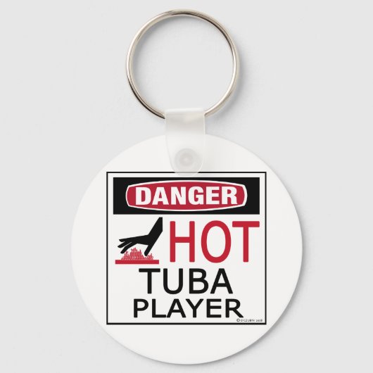 Hot Tuba Player Sleutelhanger (Voorkant)