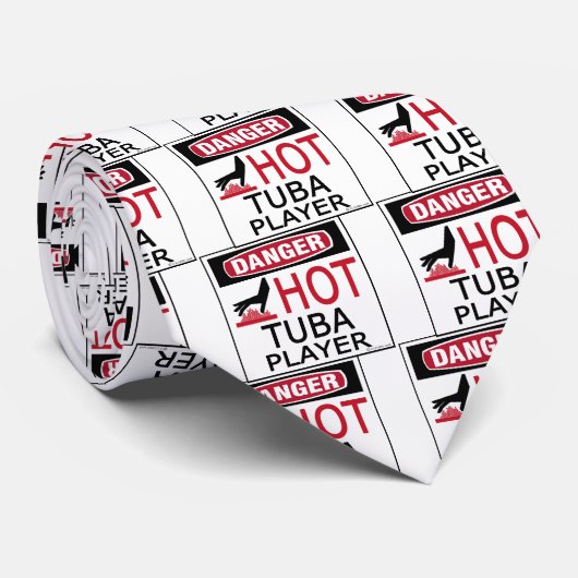 Hot Tuba Player Stropdas (Opgerold)