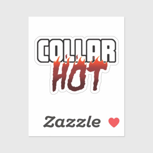 Hot Under the Collar Sticker (Vel)
